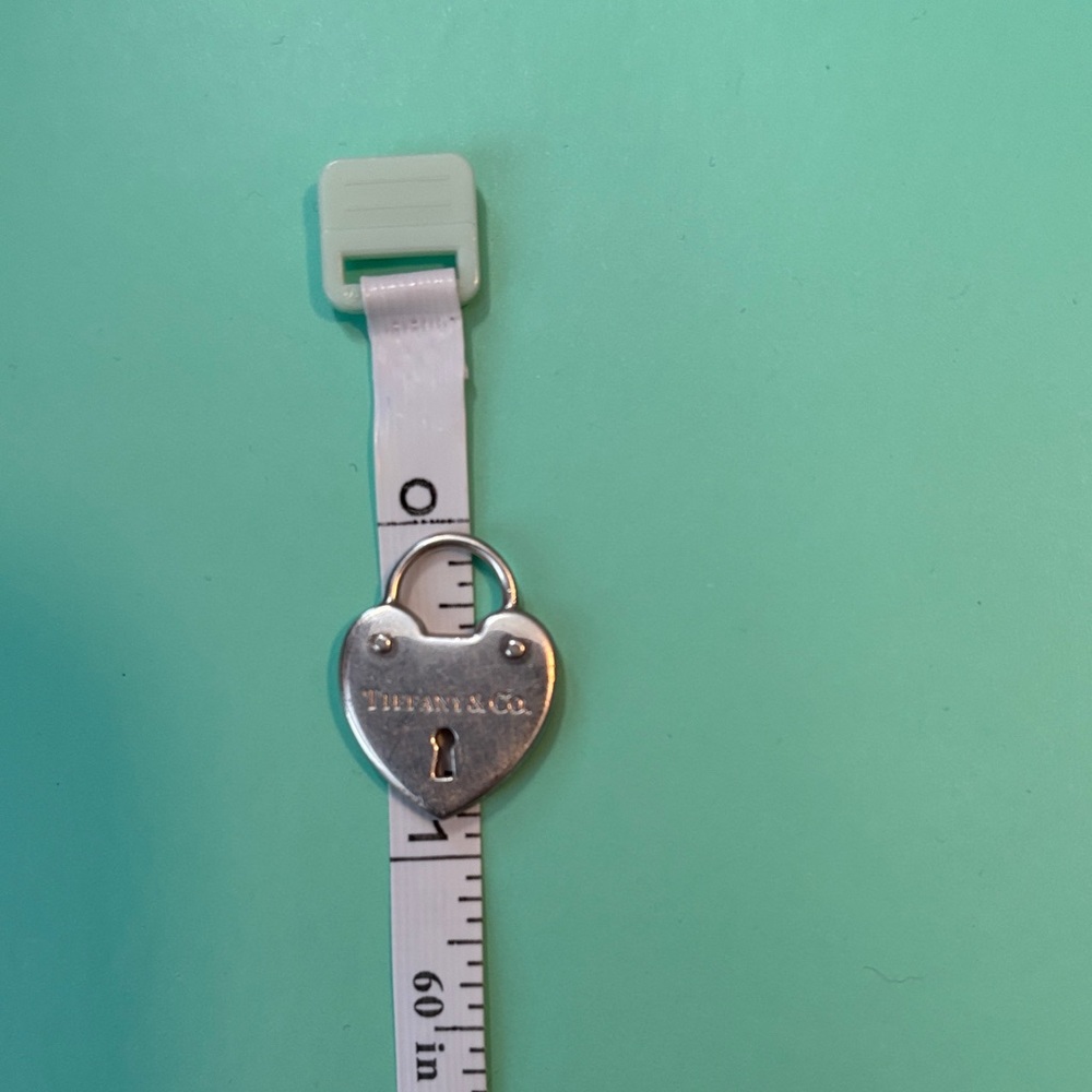 J45 Tiffany & Co. Silver Heart Padlock Charm